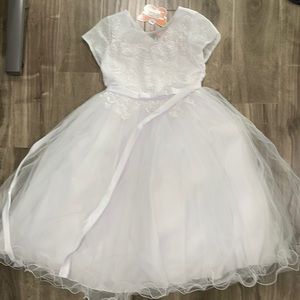 Big Girls First Holy Communion Church Easter Party Wedding Flower Girl Dress